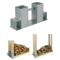 Length Adjustable Galvanized Steel Firewood Stacking Holder